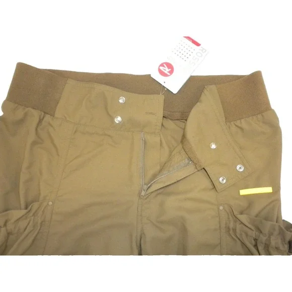Rossignol Pants Womens M Pecan Lotus‎ Cargo Short Quick Dry UPF 50+ Hiking NWT - Picture 3 of 12